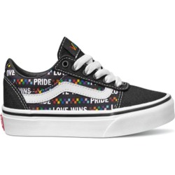 Vans Boys' Ward Pride Sneaker in Black/White Size 2 Medium found on Bargain Bro from ts.townshoes.ca for USD $32.70