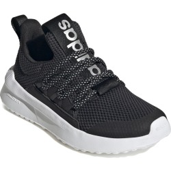 Adidas Men's Youth Lite Racer Adapt 5.0 K Sneaker in Black/Footwear White Size 1 Medium
