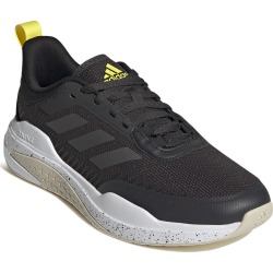 Adidas Men's Trainer V Cross-Training Sneaker in Carbon/Iron Metallic/Impact Yellow Size 8 Medium