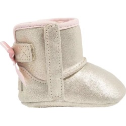 Ugg Infant Jessie Bow II Metallic Crib Bootie in Metallic Gold, Size 1 Infant Medium