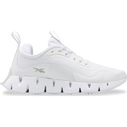 Reebok Women's Zig Dynamica Running Shoes in White/Pure Grey, Size 7.5 Medium