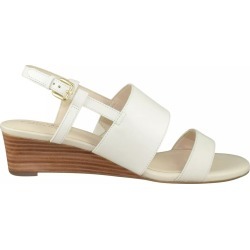 Cole Haan Women's Annabel Grand Wedge Sandal in White Leather, Size 10 Medium