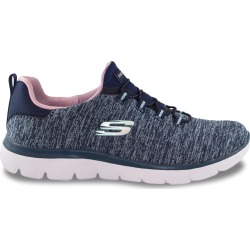 Skechers Women's Summits Quick Getaway Sneaker - Wide Width Shoes in Navy Blue, Size 9.5 found on Bargain Bro Philippines from ts.townshoes.ca for $59.94