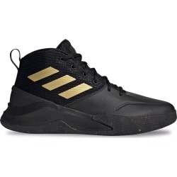 Adidas Men's Ownthegame Basketball Sneaker Shoes in Core Black/Matte Gold, Size 8 Medium