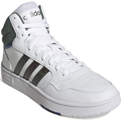 Adidas Men's Hoops 3.0 Mid Basketball Shoe in White/Green Oxide/Royal Blue Size 8 Medium found on Bargain Bro from ts.townshoes.ca for USD $61.54