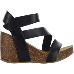 Blowfish Women's Hapuku Wedge Sandal in Black, Size 8.5 Medium