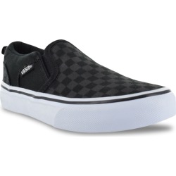 Vans Youth Boy's Asher Slip-On in Black/Grey Size 12 Medium found on Bargain Bro from ts.townshoes.ca for USD $32.70