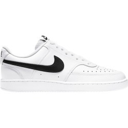 Nike Men's Court Vision Low Sneaker Shoes in White/Black, Size 10 Medium found on Bargain Bro from ts.townshoes.ca for USD $52.33