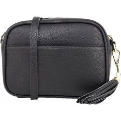 Kate & Alex Women's Camera Crossbody in Black