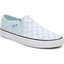 Vans Women's Asher Checkerboard Slip-On Sneaker in Blue/White Size 7.5 Medium found on Bargain Bro Philippines from ts.townshoes.ca for $55.18