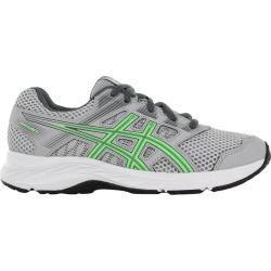 Asics Youth Boy's Gel Contend 5 Gs Sneaker Shoes in Grey/Green, Size 4 Medium