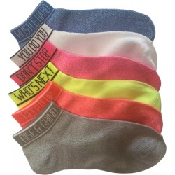 Mix No.6 Women's Verbiage No Show Socks - 6 Pack, Size O/S