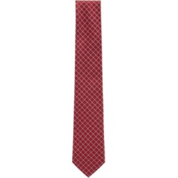 HUGO BOSS - Italian Made Tie In Pure Silk Jacquard - Open Red