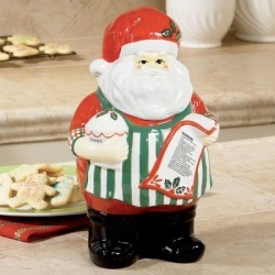 Santa's Secret Recipe Cookie Jar