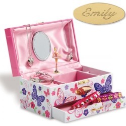 Personalized Floral Music Box
