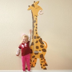 Giraffe Removable Growth Chart