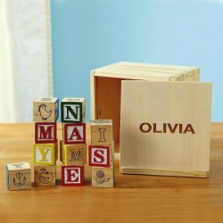 Wooden Blocks in a Box
