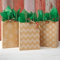 Designed Kraft Gift Bags