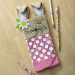 Bunny Pencil Case & Pencils