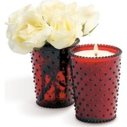 Hobnail Glass Candle by Simpatico