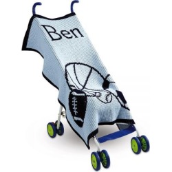 Blue Stroller Blanket