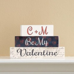 Be Mine Wooden Blocks