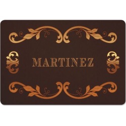 Filigree Personalized Doormat