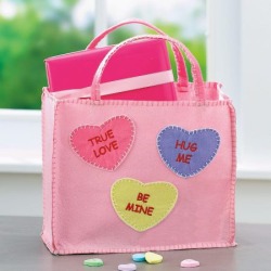 Pink Conversation Hearts Tote