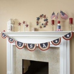USA Canvas Pennant Banner