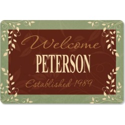 Established in. Personalized Doormat