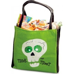 Green Light-Up Treat Bag
