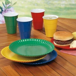 Picnic Melamine Plates & Cups Set