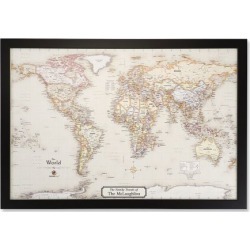 Personalized Magnetic World Map