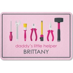 Daddy's Little Girl Helper Garage Personalized Doormat