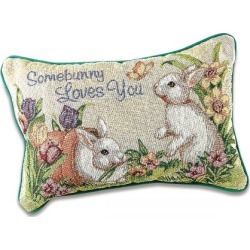 Somebunny Loves You Pillow