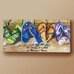 Fun Flip-Flops Canvas Print