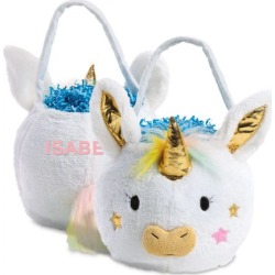 Personalized Plush Unicorn Easter Basket