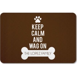 Wag On Personalized Doormat