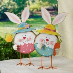 Easter Bunny Metal Decorations