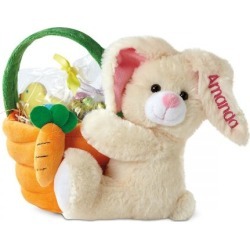 Plush Easter Bunny with Basket