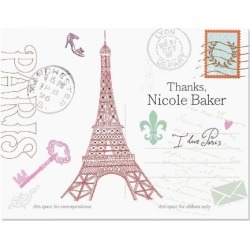 Paris Thank You Card