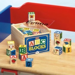 Wooden Alphabet Blocks