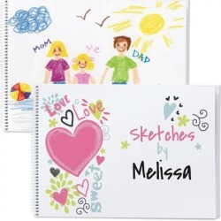 Doodle Town Hearts Sketch Pad