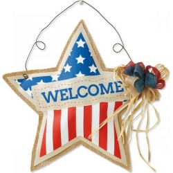 Patriotic Star Door Decoration