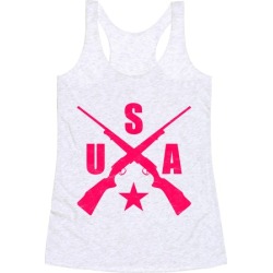 USA Rifles Racerback Tank from LookHUMAN