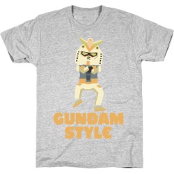 LookHUMAN Gundam Style Gray Mens/Unisex Cotton T-Shirt - Size 2x-large found on Bargain Bro Philippines from LookHUMAN for $21.99