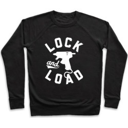 Lock And Load Glue Gun Pullover from LookHUMAN