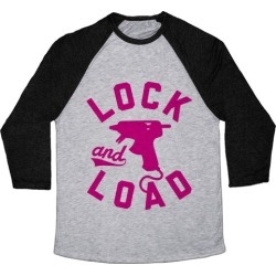 Lock And Load Glue Gun Baseball Tee from LookHUMAN