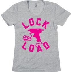 Lock And Load Glue Gun T-Shirt from LookHUMAN