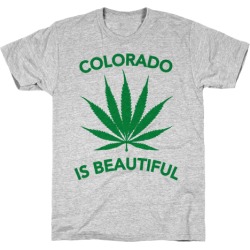 LookHUMAN COLORADO IS BEAUTIFUL Gray Mens/Unisex Cotton T-Shirt - Size 2x-large found on Bargain Bro Philippines from LookHUMAN for $21.99